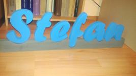 Litere volumetrice vopsite personalizate pentru botez