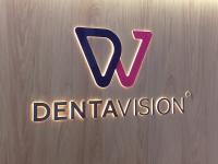 Placa pvc frezata cu logo luminos din pvc pentru cabinet stomatologic